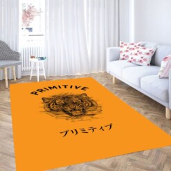 Primitive Tiger Living Room Modern Carpet Rug