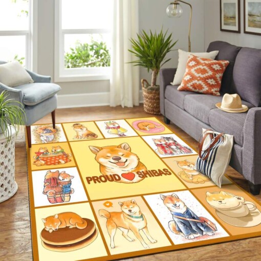 Proud Shibas Mk Carpet Area Rug