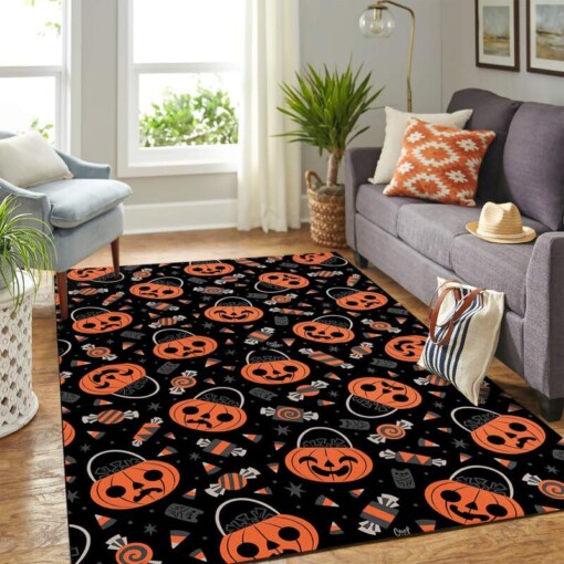 Pumpkin Halloween Carpet Floor Area Rug