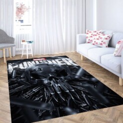 Punisher Logo Living Room Modern Carpet Rug