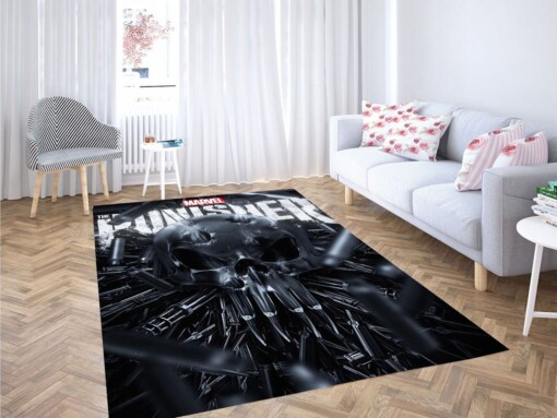 Punisher Logo Living Room Modern Carpet Rug