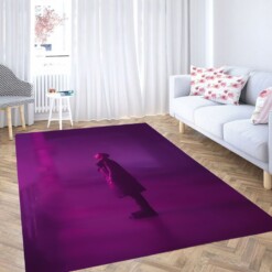 Purple Light Blade Runner Living Room Modern Carpet Rug