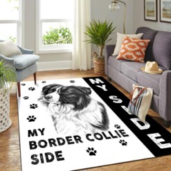 Quilt Border Collie Mk Carpet Area Rug