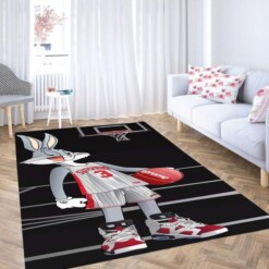 Rabbit Basketball Carpet Rug