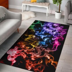 Rainbow Gradient Smokey Area Rug