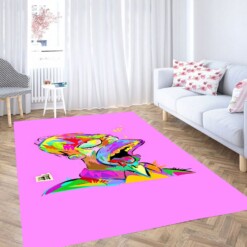 Rainbow Simpson Wallpaper Carpet Rug