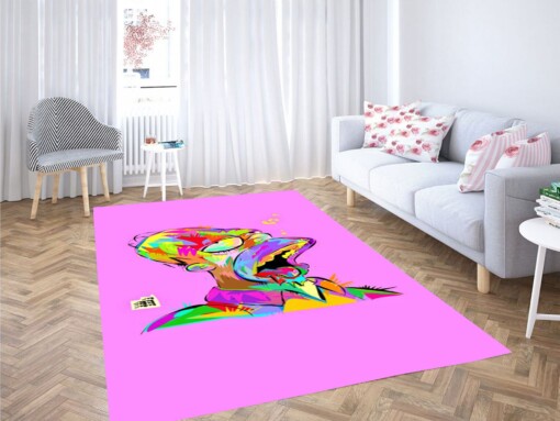 Rainbow Simpson Wallpaper Carpet Rug