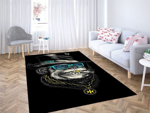 Rap Monkey Living Room Modern Carpet Rug