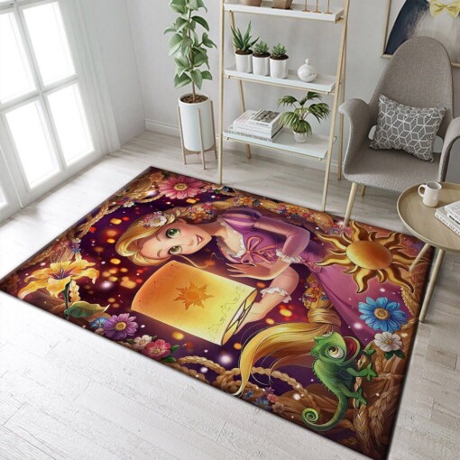 Rapunzel Disney Rug  Custom Size And Printing