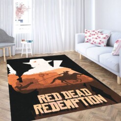Red Dead Redemption Art Carpet Rug