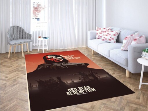 Red Dead Redemption Living Room Modern Carpet Rug