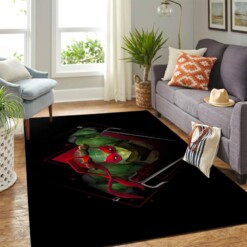 Red Teenage Mutant Ninja Turtles Carpet Area Rug