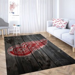 Red Wings Background Living Room Modern Carpet Rug