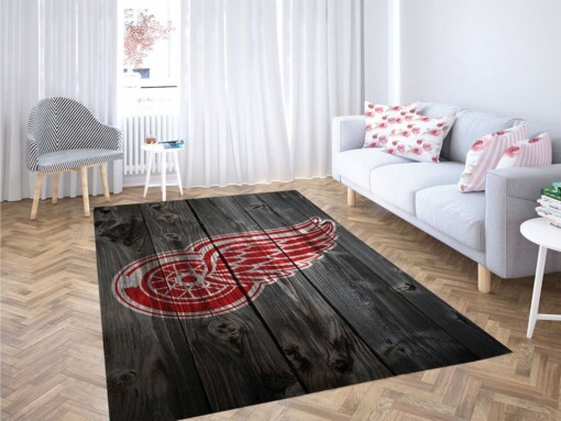 Red Wings Background Living Room Modern Carpet Rug