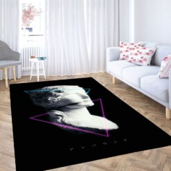 Retrowave 80s Vaporwave Carpet Rug