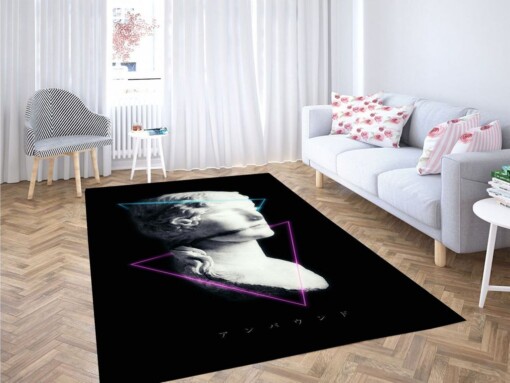 Retrowave 80s Vaporwave Living Room Modern Carpet Rug