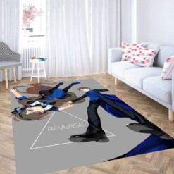 Reverse Anime Couple Living Room Modern Carpet Rug