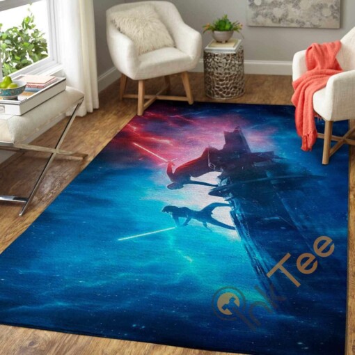 Rey Vs Kylo Ren Area Rug