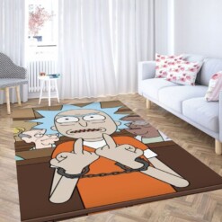 Rick And Morty Background Living Room Modern Carpet Rug