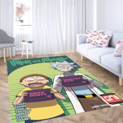 Rick And Morty Backgrounds Carpet Rug