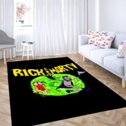 Rick And Morty Batman Robin Living Room Modern Carpet Rug