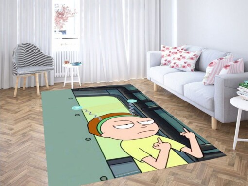 Rick And Morty Couple Living Room Modern Carpet Rug