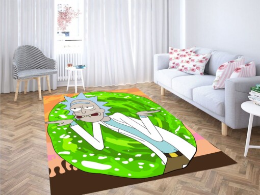 Rick And Morty Crazy Carpet Rug