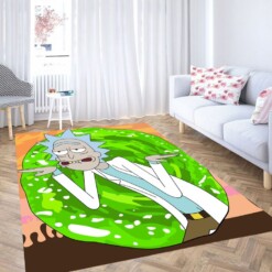 Rick And Morty Crazy Living Room Modern Carpet Rug