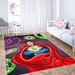 Rick And Morty Dr Strange Carpet Rug