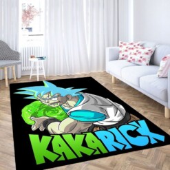Rick And Morty Dragon Ball Z Living Room Modern Carpet Rug