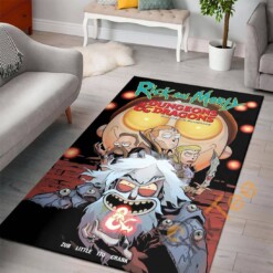 Rick And Morty Dungeons Dragons Cartoon Movies Living Room Disney Designer Inspired Christmas Rug