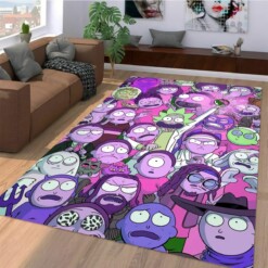 Rick And Morty Funny Decorative Floor Rug