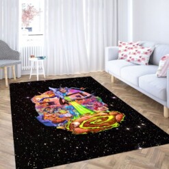 Rick And Morty Galaxy Living Room Modern Carpet Rug