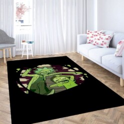 Rick And Morty Header Carpet Rug