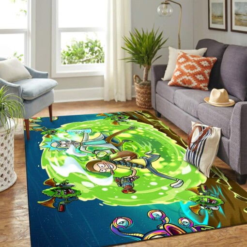 Rick And Morty In Another Dimension Carpet Floor Area Rug
