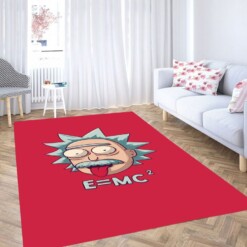 Rick And Morty Rick Einstein Living Room Modern Carpet Rug