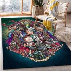 Rick And Morty Rug  Custom Size And Printing