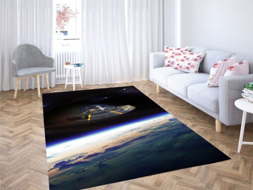 Rick And Morty Space Adventure Carpet Rug