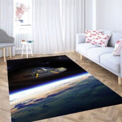Rick And Morty Space Adventure Living Room Modern Carpet Rug