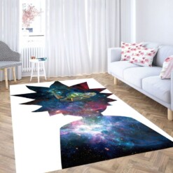 Rick And Morty Space Living Room Modern Carpet Rug