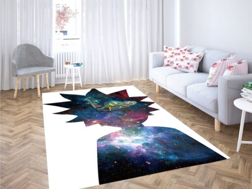 Rick And Morty Space Living Room Modern Carpet Rug