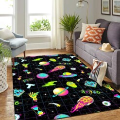 Rick And Morty University Carpet Floor Area Rug