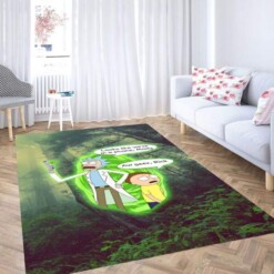 Rick And Morty Wallpaper Carpet Rug