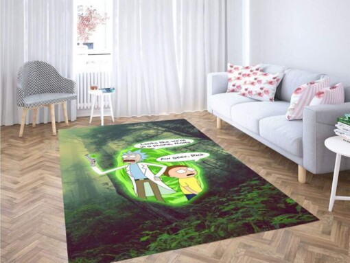 Rick And Morty Wallpaper Carpet Rug