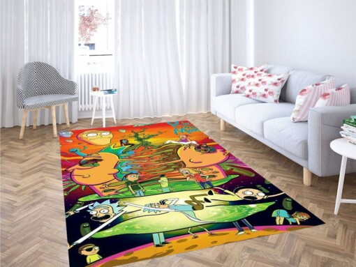 Rick And Morty Wallpapers Living Room Modern Carpet Rug