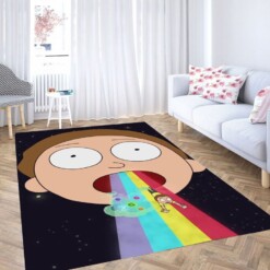 Rick Et Morty Wallpaper Living Room Modern Carpet Rug