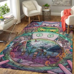 Rick Morty Area Rug