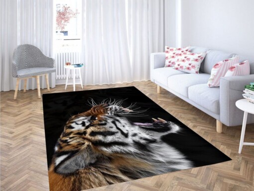 Roar Tiger Living Room Modern Carpet Rug