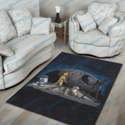 Robot Of Star Wars Rug  Custom Size And Printing