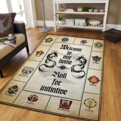 Roll Initiative Area Rug